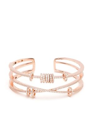 APM Monaco bracelet en or rose à design ouvert
