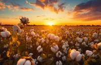 Alexsar Art Tuindoek cotton field 210x140cm