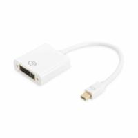 Mini DisplayPort naar DVI-Adapter Digitus AK-340406-001-W Wit Zwart