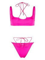 Off-White bikini à logo imprimé - Rose