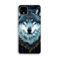 Darkness Wolf: Pixel 4 XL Transparant Hoesje