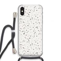 Terrazzo N°14: iPhone X Transparant Hoesje met koord