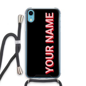 Namecase: iPhone XR Transparant Hoesje met koord