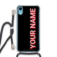 Namecase: iPhone XR Transparant Hoesje met koord