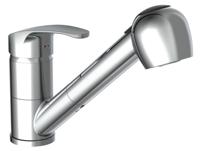 Ngk Schutte diziani ééngreepsmeraan keuken met uittrekbare sproeier | chroom 35670