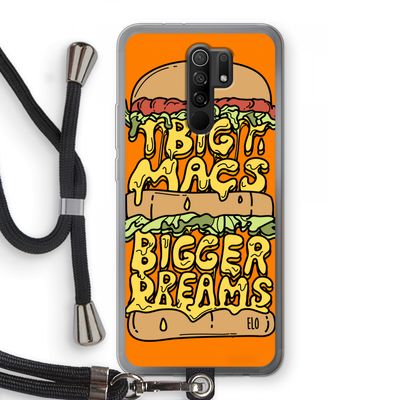 Big Macs Bigger Dreams: Xiaomi Redmi 9 Transparant Hoesje met koord