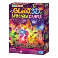 Dam 4m 3d canvas vlinders schilderen glow in the dark