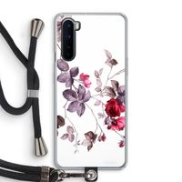 Mooie bloemen: OnePlus Nord Transparant Hoesje met koord