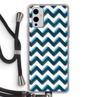 Onderbroken lijn: OnePlus 9 Transparant Hoesje met koord
