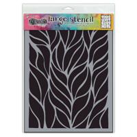 Ranger Ink Ranger • dylusions dyamond stencil large fronds of fun