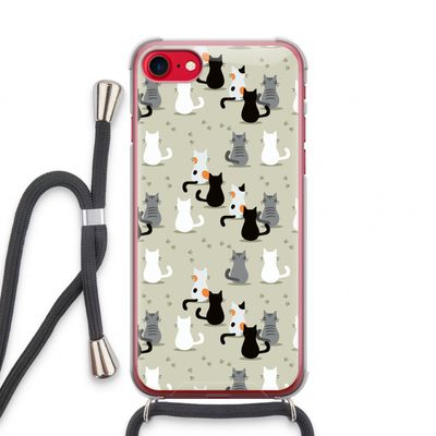 Katten: iPhone SE 2020 Transparant Hoesje met koord