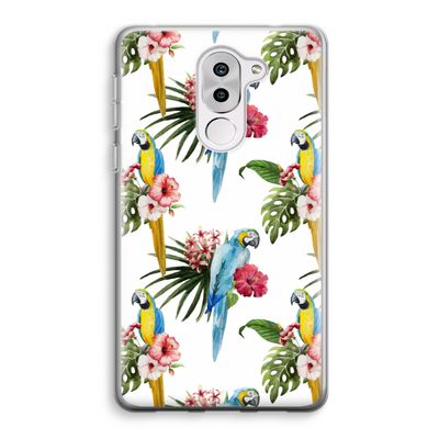 Kleurrijke papegaaien: Honor 6X Transparant Hoesje