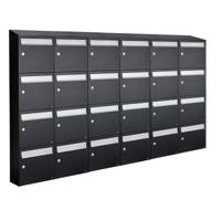 Allux Flow Set 6-Breed, 4-Hoog Met Dak Zwart - 40040070_6x4d