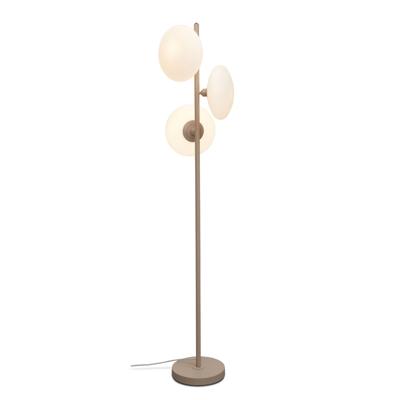 Vloerlamp Sapporo 3 schijf wit/zand