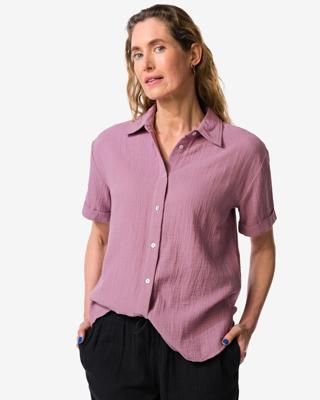 HEMA Damesblouse Kai mousseline paars (paars)