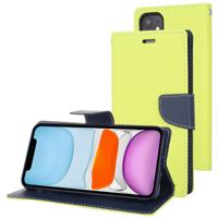 Voor iPhone 11 kwik GOOSPERY FANCY dagboek horizontale Flip lederen draagtas met houder & kaartsleuven & portemonnee (groen)