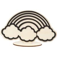 Creativ Company Figuur om te decoreren, regenboog, h: 10,5 cm, 1 stuk