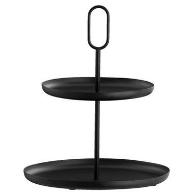 Etagère Julia - zwart metaal - 36xØ30 cm - Leen Bakker