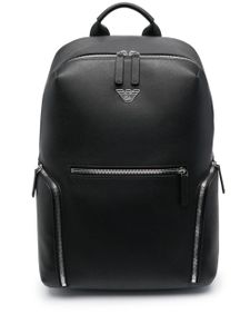 Emporio Armani sac banane zippée à logo embossé - Noir