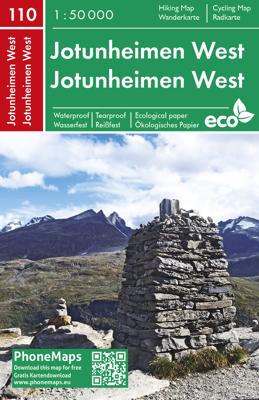Wandelkaart - Fietskaart 110 Jotunheimen West | Freytag & Berndt