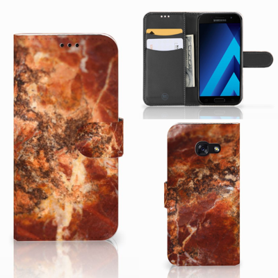Samsung Galaxy A5 2017 | Bookcase | Marmer Bruin