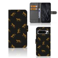 Telefoonhoesje | Met pasjeshouder | voor Google Pixel 8 Pro Leopards