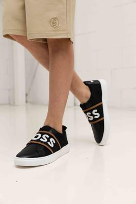 Hugo Boss Sneakers Kids Zwart - Maat 37 - Kleur: ZwartGrijs | Soccerfanshop