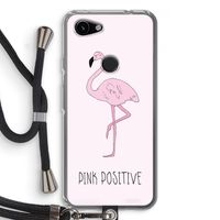 Pink positive: Pixel 3a Transparant Hoesje met koord