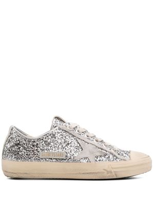Golden Goose baskets V-Star à paillettes - Argent
