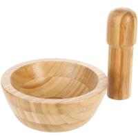 5Five Vijzel met stamper - bamboe - D13 x H5 cm - Kruiden maler - Specerijen maler