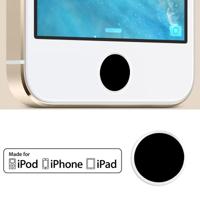 Aluminium Home knop Sticker ingericht voor iPhone 6 & 6 Plus / iPhone 5 & 5 C & 5S iPad Air / iPad mini Retina iPod touch 5(Black)