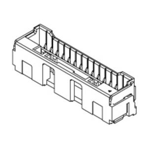 Molex 5024430670 Male header, inbouw (standaard) Totaal aantal polen: 6 Rastermaat: 2 mm Inhoud: 1 stuk(s) Tape on Full reel