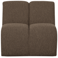 Woood Mojo 1-zits bank bouclé Bruin Melange