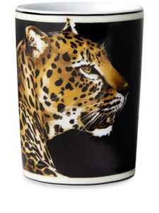 Dolce & Gabbana verre en porcelaine à imprimé tigre - Noir