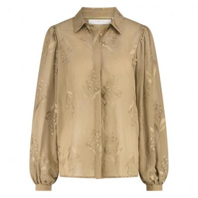 Nukus - Bruin | Dames | Blouse | Bruin | S | regular | Kamst mode