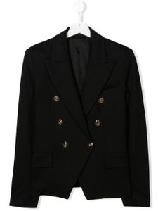 Balmain Kids blazer à boutonnière croisée - Noir