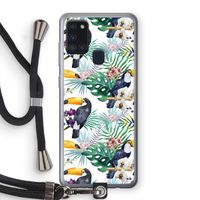 Tukans: Samsung Galaxy A21s Transparant Hoesje met koord