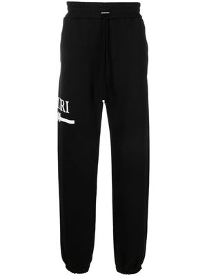 AMIRI pantalon de jogging en coton à logo imprimé - Noir