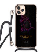 Praying For My Haters: iPhone 11 Pro Max Transparant Hoesje met koord