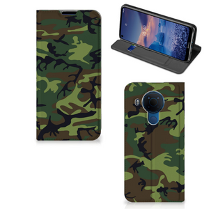 Nokia 5.4 Hoesje met Magneet Army Dark