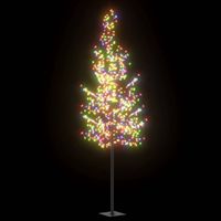vidaXL Kerstboom met 600 LED's meerkleurig licht kersenbloesem 300 cm - thumbnail