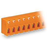 WAGO 741-406 Veerkrachtklemblok 2.50 mm² Aantal polen 6 Oranje 100 stuk(s)
