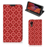 Samsung Galaxy Xcover 5 Hoesje met Magneet Batik Rood