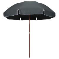 Parasol met stalen paal 300 cm antracietkleurig
