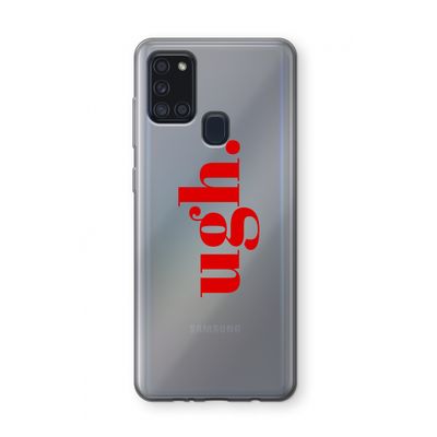 Ugh: Samsung Galaxy A21s Transparant Hoesje