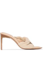 Jacquemus sandales Bagnu à détail torsadé - Tons neutres