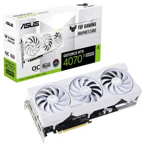 Asus Nvidia GeForce RTX 4070 Ti Super Videokaart TUF Gaming OC 16 GB GDDR6X-RAM PCIe x16 HDMI, DisplayPort RGB-verlichting , NVIDIA G-Sync , Overclocked