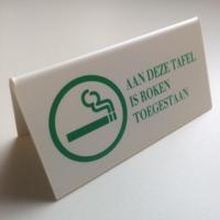 Bordje bxh 125x65mm ROKEN TOEGESTAAN