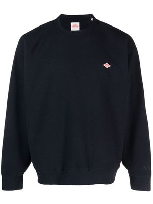 Danton sweat en polaire à patch logo - Bleu