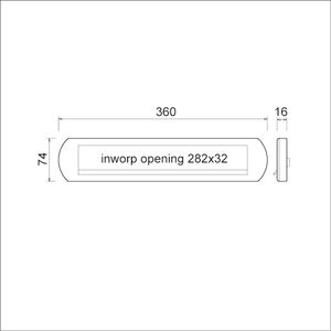 Ami briefplaat EP 970 ovaal met veer DD.53/57 F1